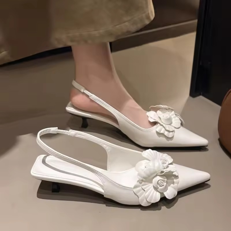 white mules heels shoes